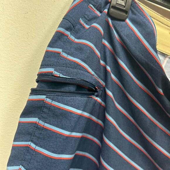 Patagonia Mens Striped Boardshorts With Drawstring & Zip Pocket 34 - Picture 7 of 8